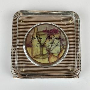 Clay Company The Gallery Collection Wine Coaster Sonoma County 5” x 5” New